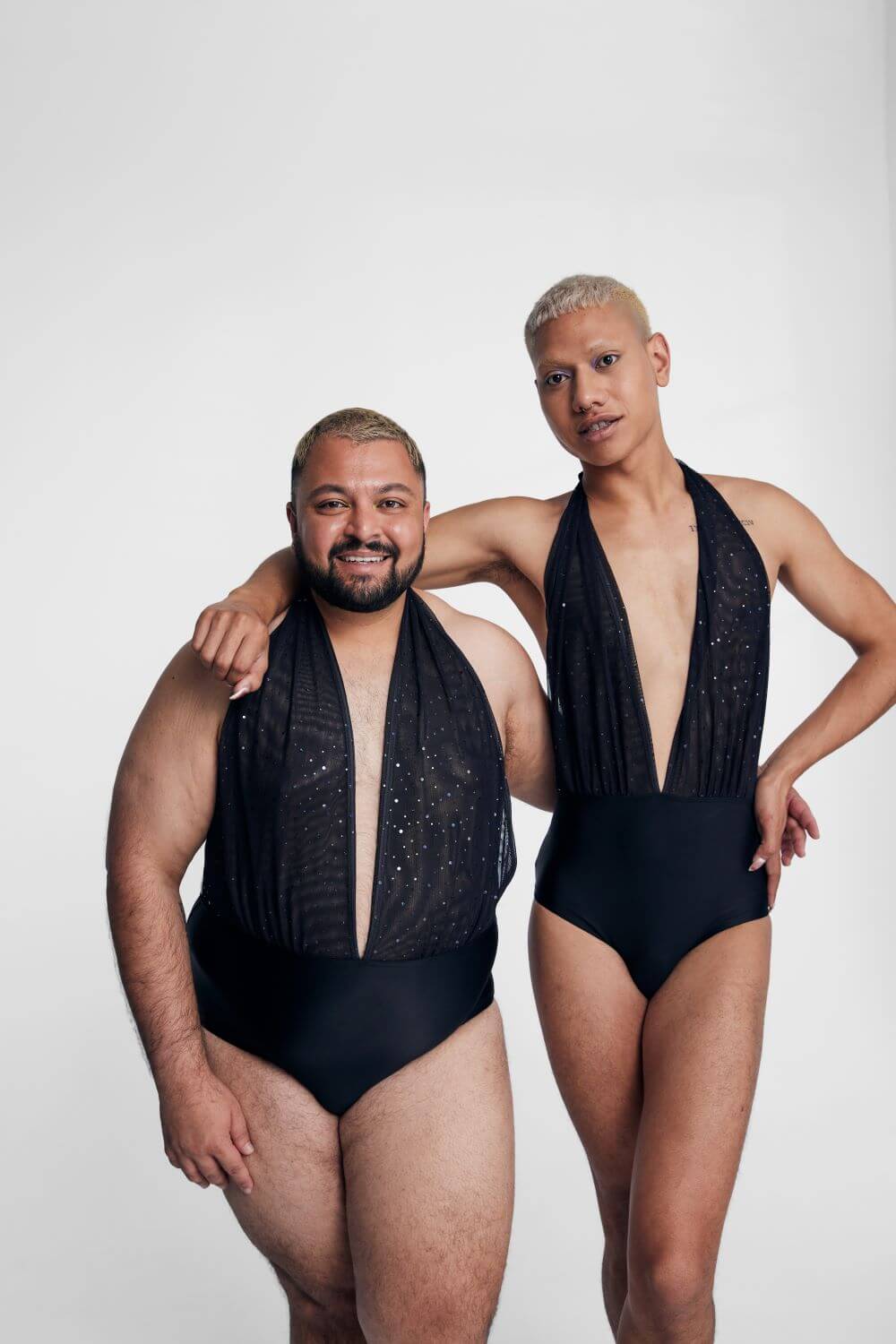 VA-VA-VOOM HALTER gender-fluid men's swim bodysuit